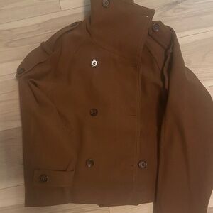 Brown Double-Breasted Jacket